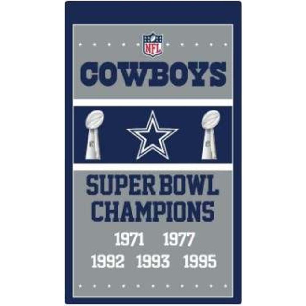 Dallas Cowboys Super Bowl Champions Flag Banner New 3x5 Ft Mancave‎ New Garage